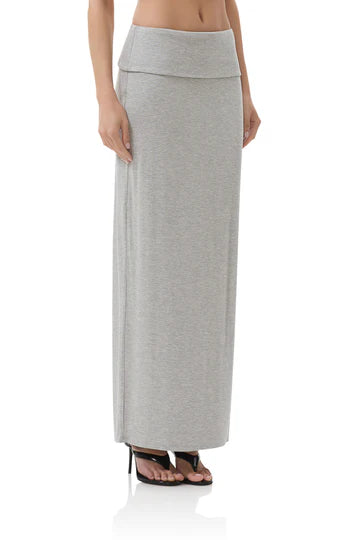 Heather Grey Maxi Skirt
